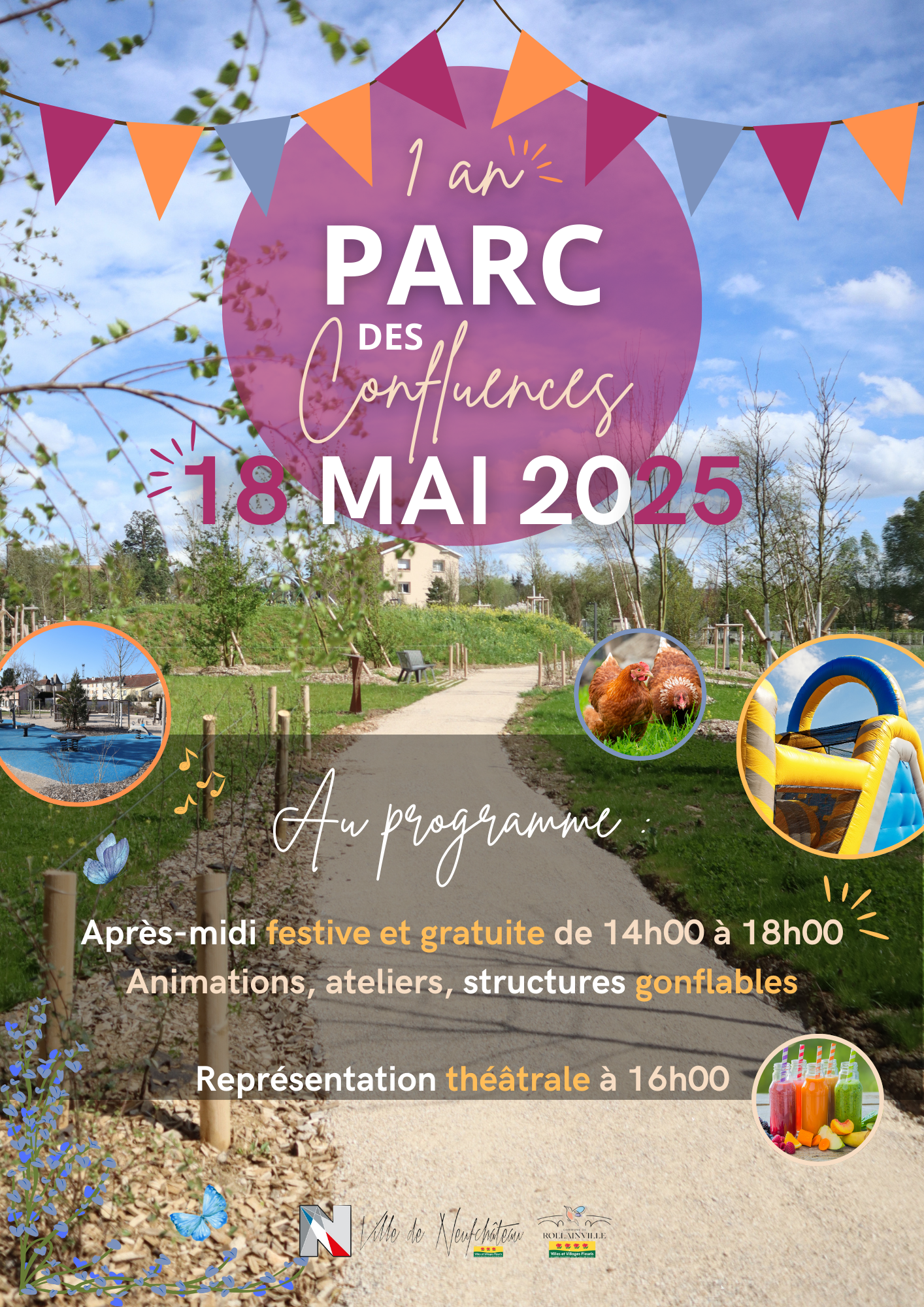 1 an du parc flyer recto