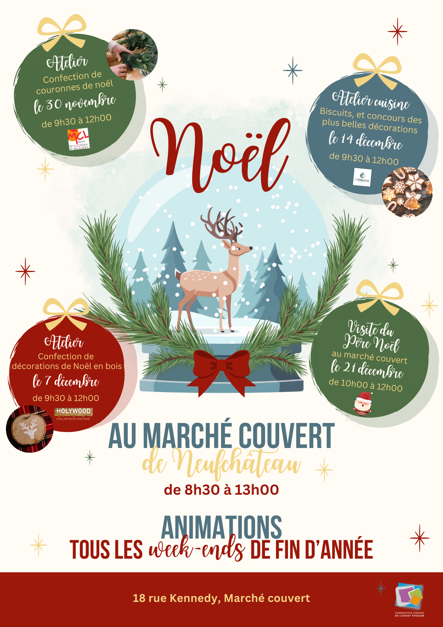 Noël marché couvert