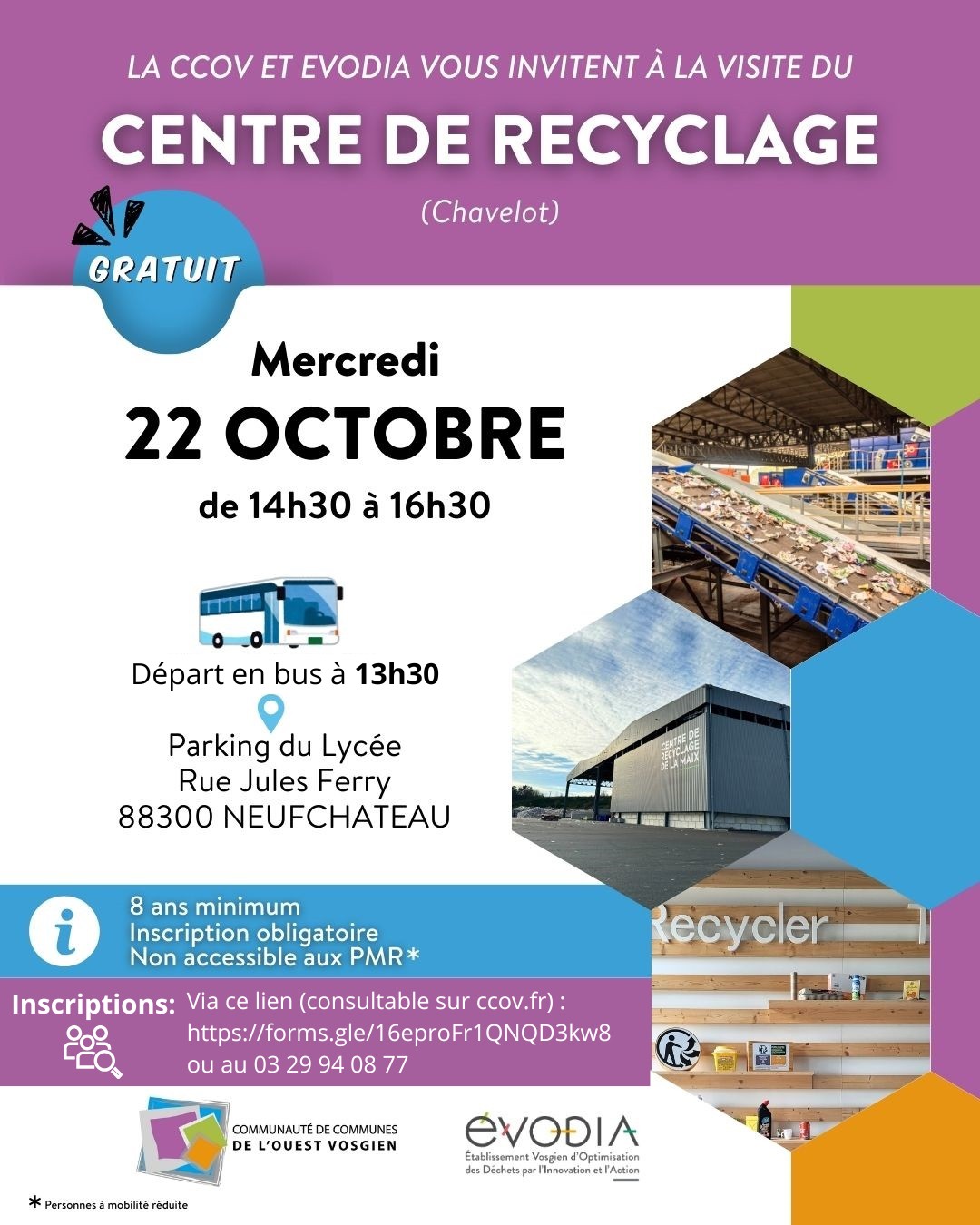 Visite du centre de tri des sacs jaunes
