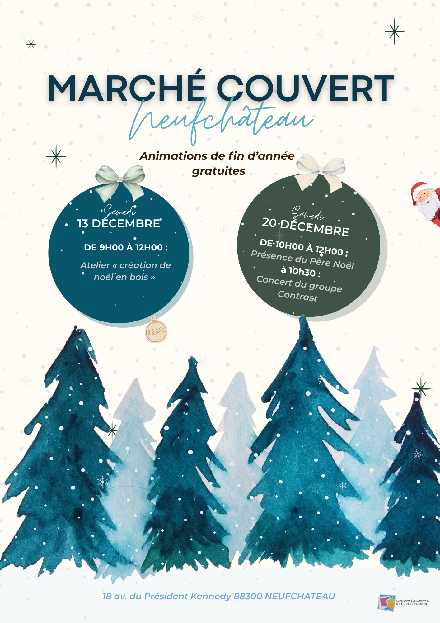 Noël au marché couvert