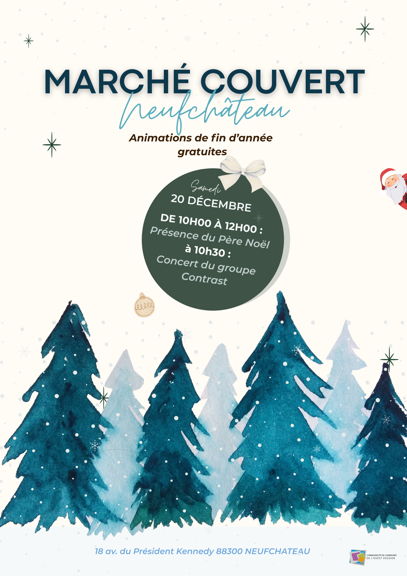 Noël au marché couvert