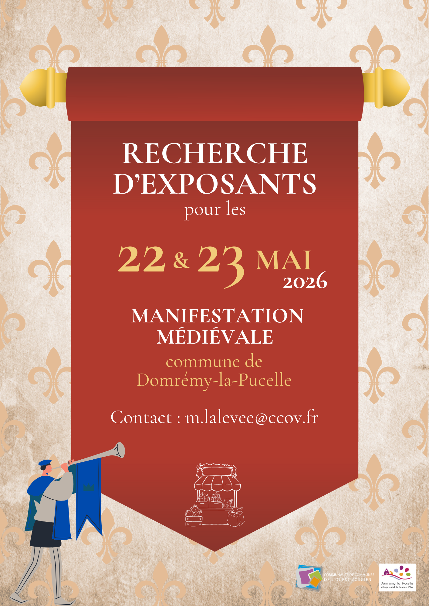 Marché médiéval de Domremy recherche exposants et restaurateurs