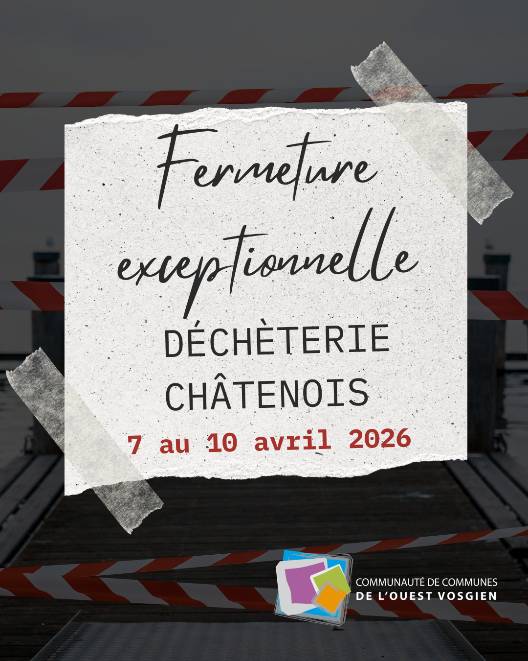 Fermeture déchèterie Châtenois