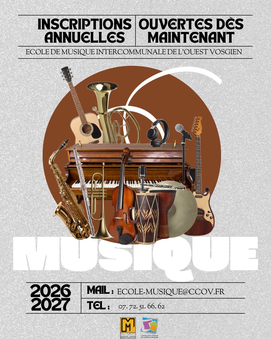 Inscriptions école de musique